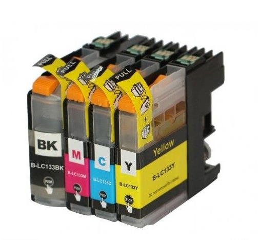 1pc Generic LC-133 LC133XL ink cartridges B/C/Y/M For Brother J752 J4510 J6720 J