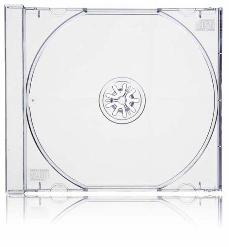 10 Standard 10mm STANDARD Jewel CD Cases CLEAR Tray SINGLE Disc 10.4mm case SCT
