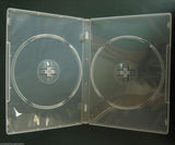 10 DOUBLE CLEAR 14mm Quality CD / DVD Cover Cases hold 2 Standard Size DVD case