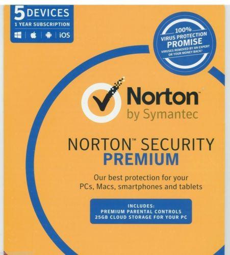NEW Norton Security PREMIUM 5 Users Devices Multi Device AntiVirus 2023