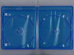 Double Blu Ray Cover Case 12mm Holds 2 BluRay Disc with Clear plastic in Front
