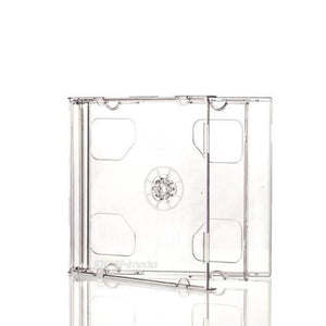 20 Standard 10mm THICK Jewel CD Cases with CLEAR Tray DOUBLE Disc DCT