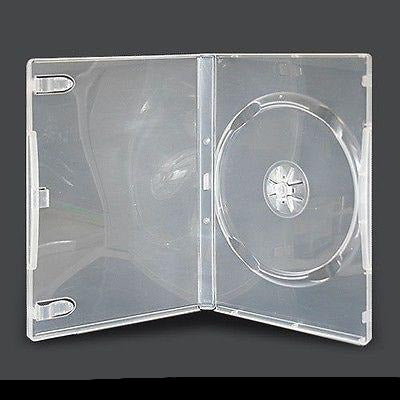 100 Standard Single 14mm DVD Cover HOLD 1 Disc Case CLEAR