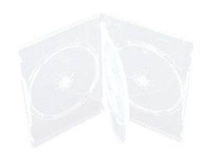 5 x Quad Clear 14mm Quality CD / DVD Cover Case - HOLDS 4 Discs