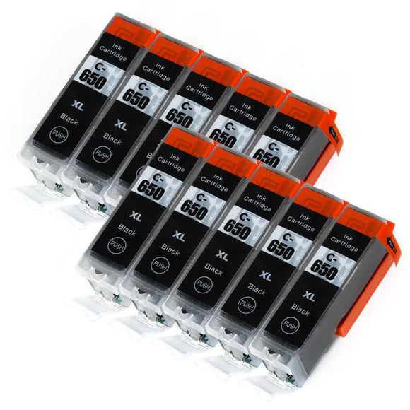 2-10 BLACK PGI-650XL PGI650XL ink cartridges for Canon MG6660 MG5660 MX926