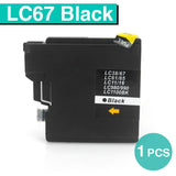 1-10 LC67 LC-67 INK CARTRIDGES Black for BROTHER MFC5490 6490 J615 DCP-145C 290c