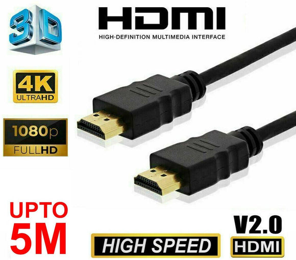 Premium HDMI Cable Ultra HD v2.0 4K 2160p 1080p 3D High Speed HEC Ethernet
