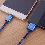 1M 2M 3M Fabric USB Data Sync Charger Cable For iPhone 10 11 7 8 XS PLUS MESH