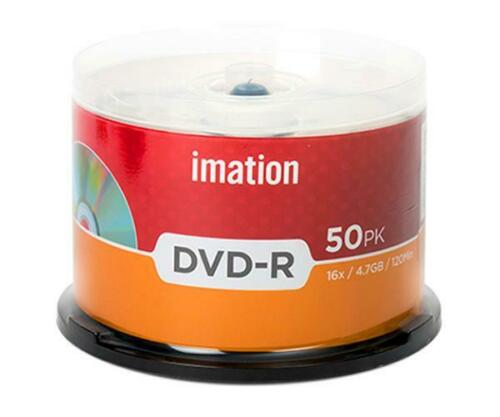 50 iMation Blank DVD-R 16X 4.7GB full hub Printable not TDK LG Pioneer PO