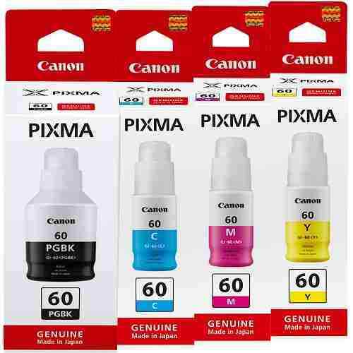 NEW Canon Genuine GI60 PGBK Black Cyan Magenta Yellow ink G6065 G6060 G7060 G7065