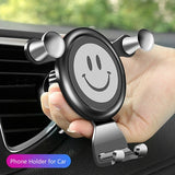 SMILEY FACE Universal Car Air Vent Mount Holder Cradle For iphone 13 12 11 10 8